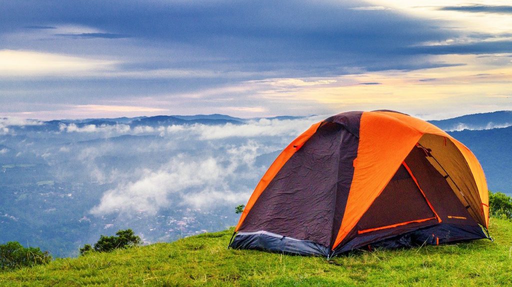 papier bulle au camping